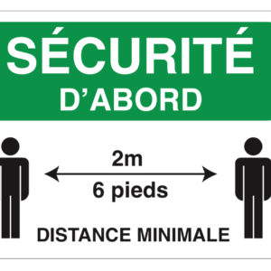 AFFICHES DE SÉCURITÉ VINYLE ADHÉSIF